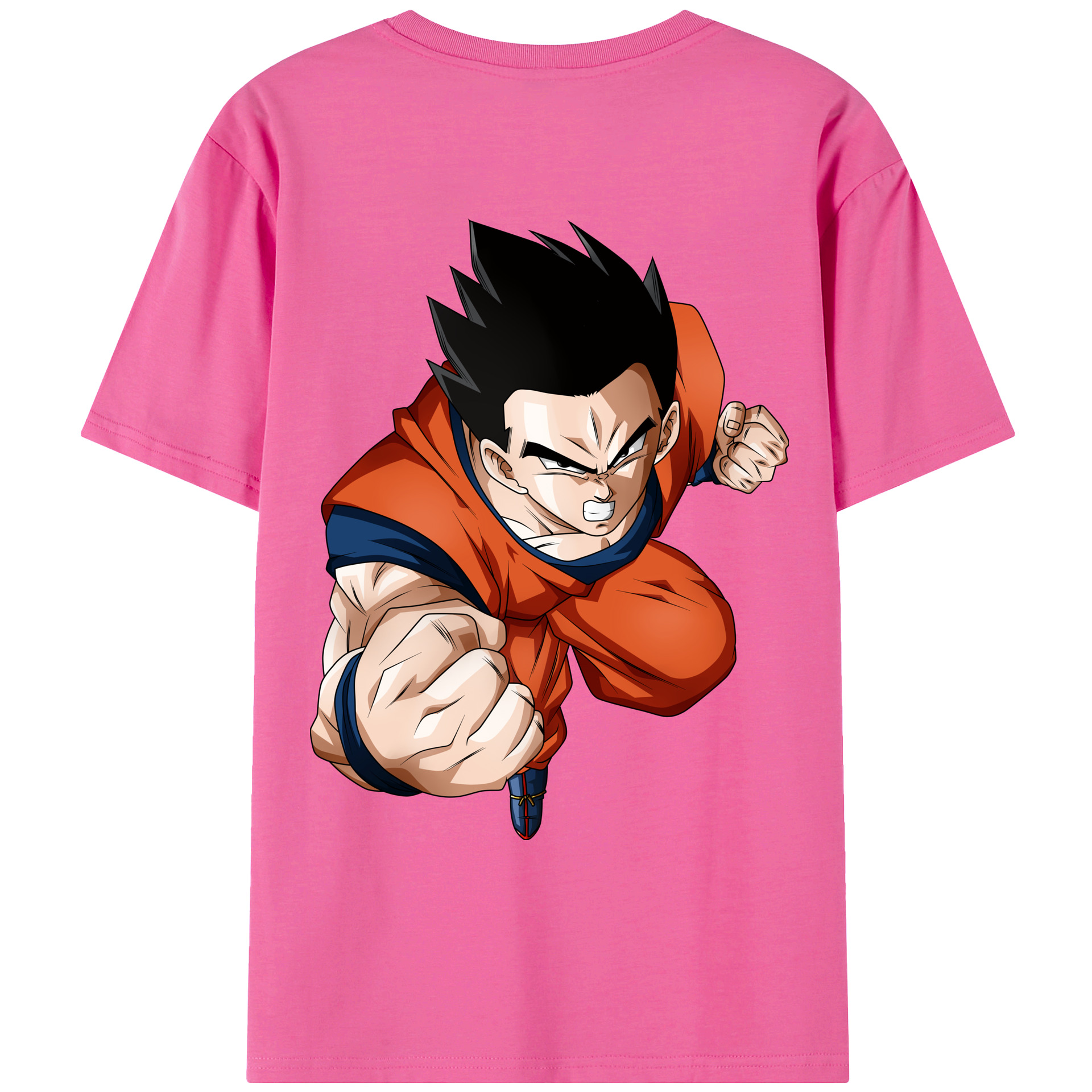 （画像用） ドラゴンボール 孫 悟飯（そんごはん）DRAGON BALL Son Gohan レディース半袖Tシャツ(バックプリント)